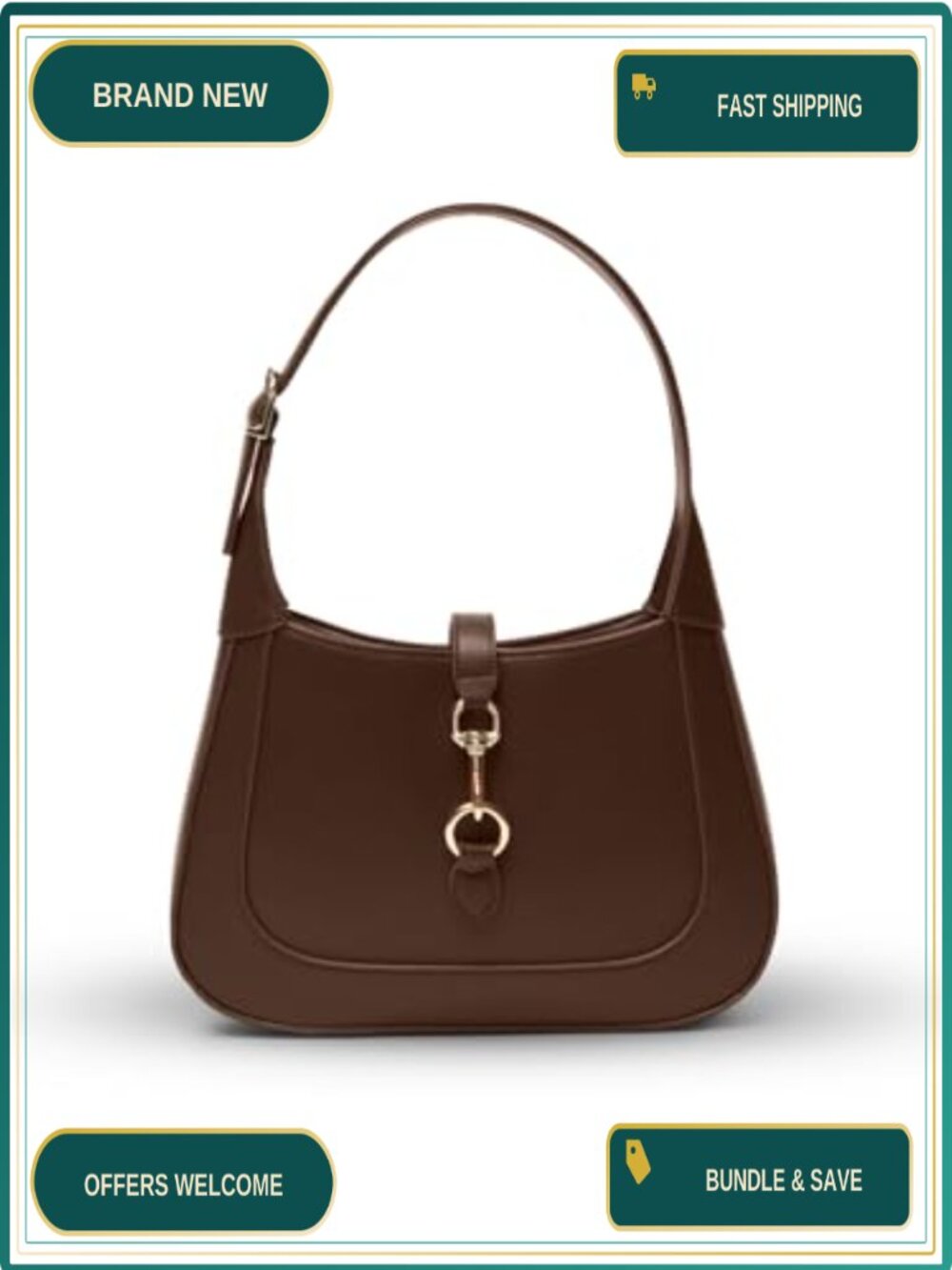 Apryl Shoulder Bag Women Small Trendy Purse Adjustable Leather Strap